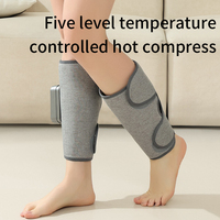Masseur électrique pour les jambes avec chaleur et compression d'air, masseur sans fil pour les mollets et les pieds, pour la relaxation musculaire et la circulation, utilisation à domicile
