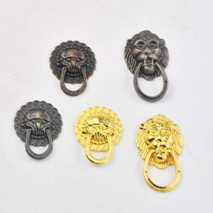 Poignées de meuble en alliage de zinc, design traditionnel, durables, pour armoire, tiroir, boîte à vin, tête de lion antique - Product Image 1