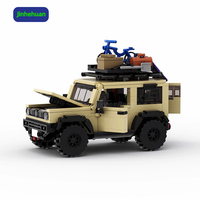 Jouet de construction pour garçons, cadeau en plastique, modèle de petite voiture MOC, mini briques ABS, voitures ORV pour jouets ABS, ensembles de blocs de construction
