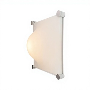 Lampada da Parete LED Vintage Italiana a Goccia in Acrilico e Ferro, Stile Minimalista Francese, Lampada da Soffitto per Camera da Letto Bolla - Product Image 1