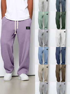 <span class=keywords><strong>Pantalon</strong></span> <span class=keywords><strong>de</strong></span> <span class=keywords><strong>jogging</strong></span> décontracté pour <span class=keywords><strong>homme</strong></span>, coupe droite ample, taille mi-haute, avec cordon <span class=keywords><strong>de</strong></span> serrage, léger et respirant, idéal pour le printemps - Product Image 1