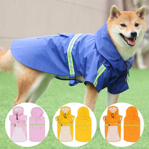 Ropa Impermeable y Resistente a la Nieve, Abrigo Reflectante para Mascotas con Estampado Sólido, <span class=keywords><strong>Chubasquero</strong></span> de PU para Perros <span class=keywords><strong>Labrador</strong></span> Retriever, Golden Retriever, Husky - Product Image 2