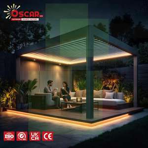 Pérgola de Aluminio Automatizada para Exteriores, 3x4, para Jardín, Patio o Terraza, Resistente a la Lluvia, para Construir uno Mismo - Product Image 1