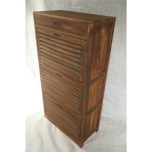 Multi Functional Wooden <b>Shoe</b> Cabinet With Flip Down Doors <b>Space</b> <b>Saving</b> Entryway <b>Storage</b> For Adults - Product Image 2
