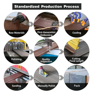 Tarima <span class=keywords><strong>de</strong></span> Exterior Tradicional <span class=keywords><strong>de</strong></span> Plástico para Paisajismo, Edificios <span class=keywords><strong>de</strong></span> Oficinas, Tarima Moderna WPS con Acabado Mate - Product Image 4