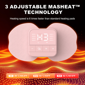 Stimulateur nerveux de marque propre, massage, électrodes réutilisables, appareil de soulagement des douleurs menstruelles numériques, appareil de chauffage TENS - Product Image 3