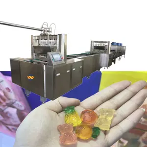 ماكينة أوتوماتيكية لصنع الحلوى والجيلي والحلويات الغائمية ، ماكينة صنع الحلوى الغائمية