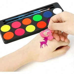 Crayons de peinture métallique pour le visage et le corps, couleurs variées, logo personnalisé, vente en gros, art corporel DIY - Product Image 1