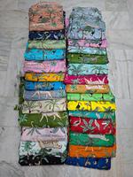 Kain Katun Batik Jacquard Buatan Tangan 60x60 Cambric Ringan Bernapas Kain Dicuci Untuk Gaun Rok Tas Sofa Bantal Setelan Anak Perempuan