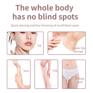 Portable ABS Material Women Shaver 60min Continuous Use Rechargeable Hair Remover Support Dry & Wet Bikini Trimmer for Vacation - Product Image 2