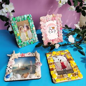 ชุดกรอบรูปลายไม้พร้อมฐานตั้ง กรอบรูปไม้ธรรมชาติแบบ DIY ยังไม่เคลือบสี - Product Image 2