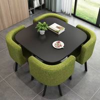 Table et chaises de salle à manger très vendues, table de réception simple, table de négociation, table carrée, adaptée aux hôtels et cafés