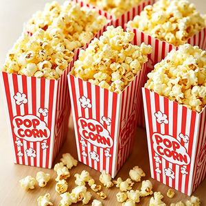 Cajas de Palomitas de Maíz Desechables Biodegradables, Contenedores de Palomitas de Maíz de Varios Tamaños para Cine, Noche de Cine, Fiesta, Carnaval, Empaque para Snacks - Product Image 1