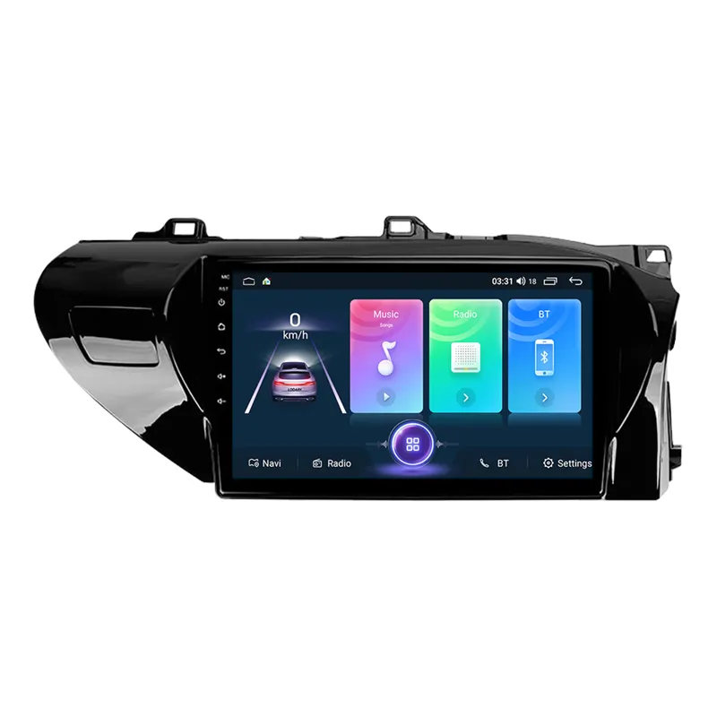 Palyer Mobil Android 16G, Palyer Mobil Android, Radio Autoradio untuk Hilux Pick Up AN120 2015 - 2020