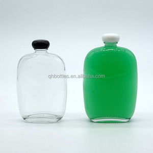 Charming Aesthetic Mushroom-Shaped Flat Liquor Bottle <strong>with</strong> Twist off Metal Cap for Home Cold Brewing <strong>Whiskey</strong> - Product Image 5