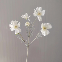 Fleurs Cosmos artificielles Gerbera 4 têtes Fleur de soie Chrysanthème pour la décoration intérieure