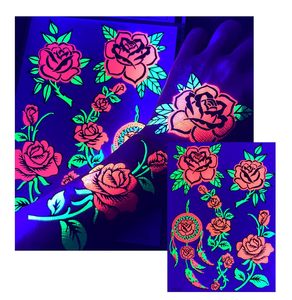Tatuajes Temporales Personalizados con Tinta Fluorescente, Resistentes al Agua, Ecológicos, Luminosos, Arte Corporal en Papel - Product Image 3