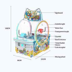 เครื่องเล่<span class=keywords><strong>น</strong></span>เกมหยอดเหรียญหรือเกมวิดีโออาร์เคดสำหรับเด็กอายุ 3 6 8 ปี เกมยิงเป้าแบบอินเทอร์แอคทีฟสำหรับเด็กใ<span class=keywords><strong>น</strong></span>ร่ม อุปกรณ์ธุรกิจเกม - Product Image 5