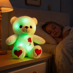 ตุ๊กตาหมี LED เปลี่ยนสีได้ <span class=keywords><strong>ของเล่น</strong></span>ตุ๊กตาหมีเรืองแสง ไฟกลางคืน ของขวัญสำหรับเด็ก - Product Image 1