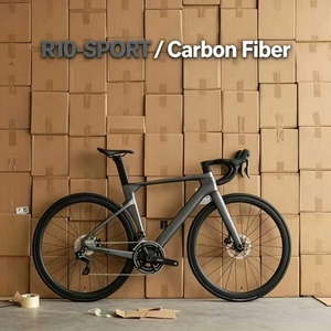 Vélo de route en fibre de carbone en gros, 22 vitesses, vélo de course aérodynamique professionnel, vélo de route en fibre de carbone intégrée 700c - Product Image 1