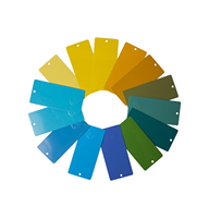 Série de couleurs – Revêtement en poudre époxy-polyester thermofusible pur, anti-corrosion, pour meubles en aluminium et revêtement plastique haute performance