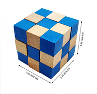 Usine en gros Hot Intelligent Mini Snake Cube Puzzle en bois