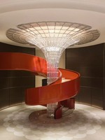 Escalier Modulaire Courbé à Construction Sectionnelle, Escalier en Spirale avec Profondeur de Marche Réglable, Escalier Courbé