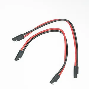 2m 14AWG SAE 2 Pin Connector Plug Automotive Solar Extension 12V Battery Wire Harness Extension Cable