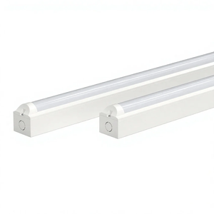 High Efficacy 150lm/W LED Slim Batten <b>Light</b> CCT Power Switchable 4FT 28W IP20 ROHS Compliant PC ON/OFF - Product Image 1