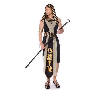 Conjunto de disfraz de Faraón egipcio antiguo <span class=keywords><strong>para</strong></span> adultos, emperatriz, Reina, Rey, <span class=keywords><strong>para</strong></span> fiesta de Halloween, parejas medievales, <span class=keywords><strong>trajes</strong></span> inspirados en Anime - Product Image 3