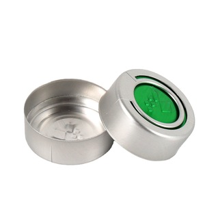 Bouchons d'arrachage en aluminium stériles certifiés ISO de 13mm et 20mm à anneau de traction pour l'étanchéité des flacons pharmaceutiques, de laboratoire et d'injection - Product Image 2