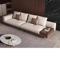 Canapé de salon moderne rembourré, confortable, en tissu et simili cuir, ensemble de canapés modulaires pour maison, appartement, hôtel