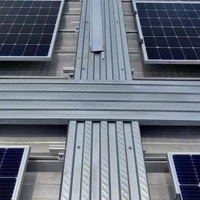 Panneau de couverture de toit en alliage de zinc, aluminium et magnésium haute résistance résistant aux intempéries pour projets solaires photovoltaïques