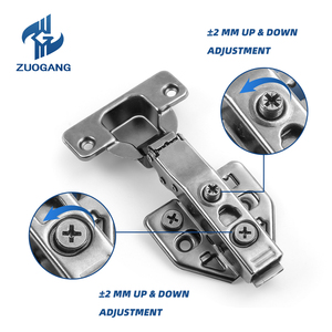 Zuogang Dobradiça 3D Ajustável de Aço Carbono MS com Amortecimento Hidráulico e Fechamento Suave para Móveis de Armário - Product Image 3