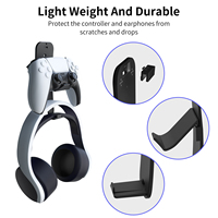 Organisateur d'équipement de jeu à double usage Contrôleur et support pour casque Configuration ergonomique de la console pour accessoire de jeu PS5