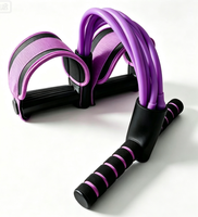 Kit d'entraînement portable pour la maison : Équipement de fitness, abdominaux, étirements, extenseur de poitrine, bande de résistance avec poignées