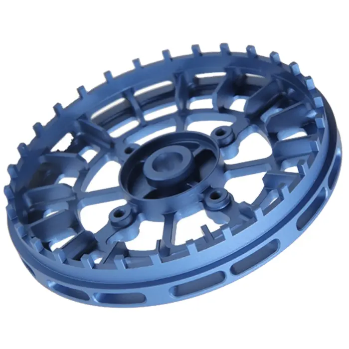 CNC machined Blue Aluminum Uav parts rotor wheel model aircraft Drone Frame Kit factory price