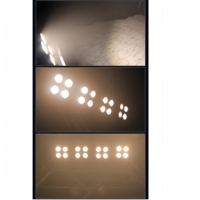 Projecteur de scène LED étanche 4x100W à 4 yeux, DMX512, IP65, COB 400W, matrice LED, pour studio, émission TV, Fresnel, éclairage d'audience