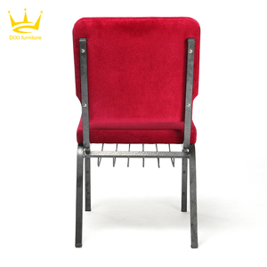 Fundas de sillas de auditorio de Iglesia personalizadas de alta calidad baratas para silla de iglesia de teatro moderna de Metal <span class=keywords><strong>Pastor</strong></span> con estante para libros - Product Image 4