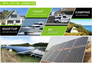 Sunlimed 21% efficienza N-Type HDT HJT monocristallino silicio 100W 19.8V etero-giunzione griglia 12V pannello solare barche - Product Image 6