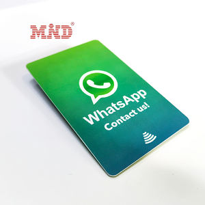 Superficie personalizada NFC Tarjeta Social Media PVC NFC Tarjeta de visita Llamada telefónica Contacto Escaneo <span class=keywords><strong>QR</strong></span> para <span class=keywords><strong>WhatsApp</strong></span> - Product Image 6