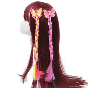 Fascia per <span class=keywords><strong>capelli</strong></span> per bambine con trecce, elastico a coda di cavallo intrecciato, fiocco, unicorno, sirena, conchiglia, principessa, <span class=keywords><strong>extension</strong></span> per <span class=keywords><strong>capelli</strong></span> - Product Image 2