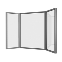 Fenêtres en baie en aluminium à double vitrage insonorisées et à économie d'énergie, design moderne, grandes vues, pour maison, bureau et villa, par Lukliving