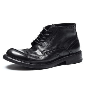 Premium British Style Loafers for Businessmen Genuine Leather Round/Pointed Toe <b>Slip</b>-<b>On</b> <b>Waterproof</b> Arch Support Dress <b>Shoes</b> - Product Image 1