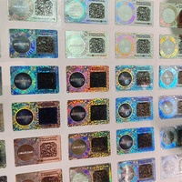 Autocollants holographiques d'hologramme personnalisés  anti-contrefaçon d'hologramme 3D avec l'étiquette de sécurité de code de
