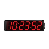 Jam Dinding Digital LED GANXIN Ukuran Besar 8 Inci dengan Fungsi Hitung Mundur, Hitung Naik, dan Stopwatch
