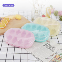 Maison DIY fait maison 8 treillis de glace silicone de qualité alimentaire avec couvercle mini série de fruits fabricants de glacières surgelées en gros