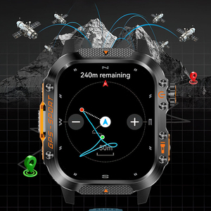 Montre connectée sportive GPS DSM11 HT36 avec écran IPS HD de 2,01 pouces, étanche, pour l'extérieur, boîtier en acier inoxydable, lampe torche LED, moniteur de fréquence cardiaque - Product Image 1