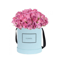 Boîte cylindre de fleur de Bouquet, Rose, boîtes rondes en carton pour cadeaux