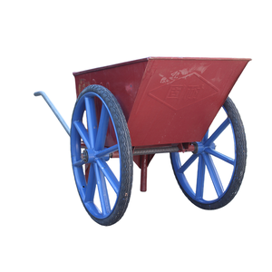 Brouette industrielle à double roue en fer fermée, chariot de chantier de jardin robuste, grande capacité, OEM - Product Image 2